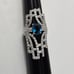 Sterling Silver 925 Art Deco Design Ring