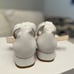 Leather white sandals handmade Ukraine MLux