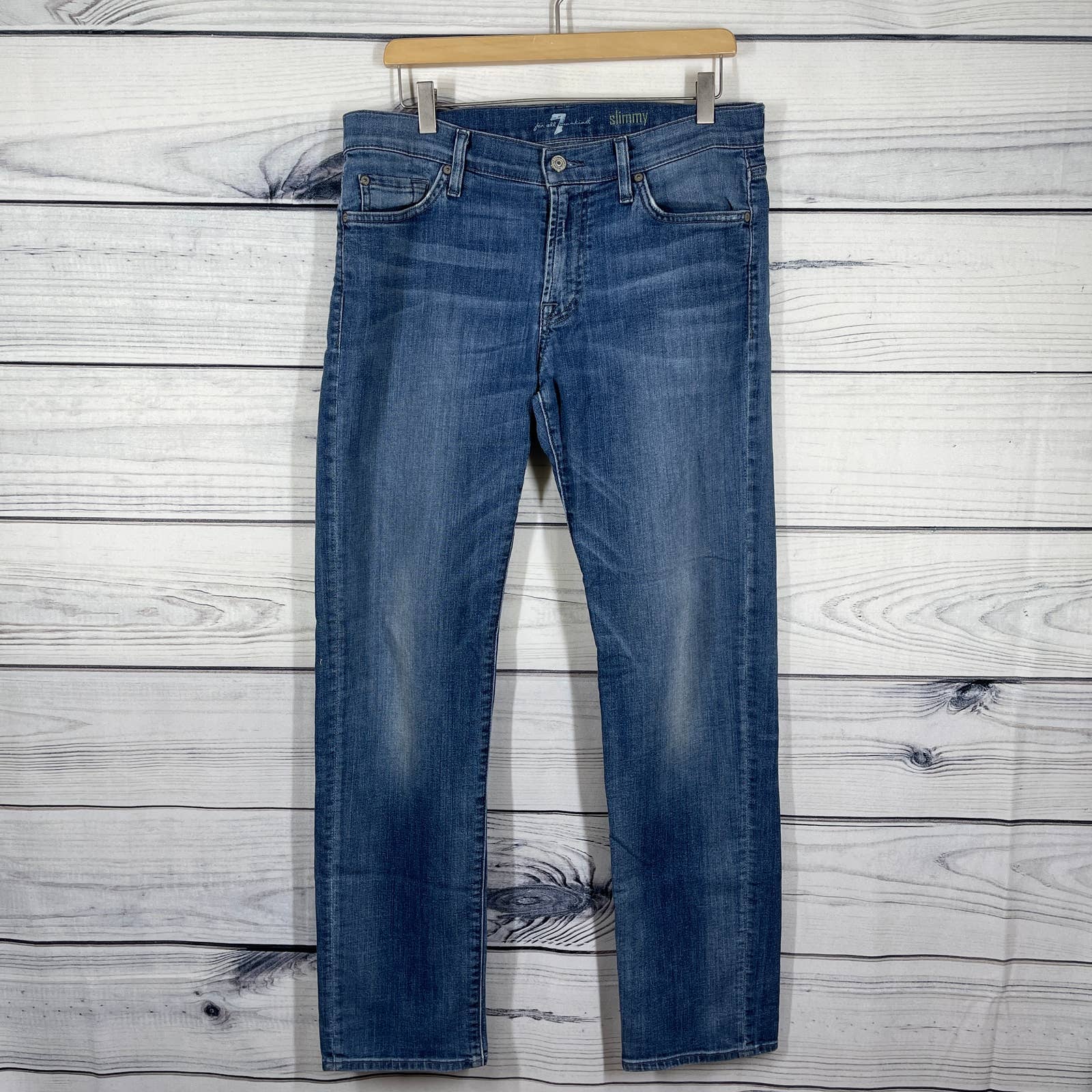 7 For All Mankind Slimmy Squiggle Jeans Mens Size 32 7 For All Mankind Slimmy Squiggle Jeans Mens Size 32