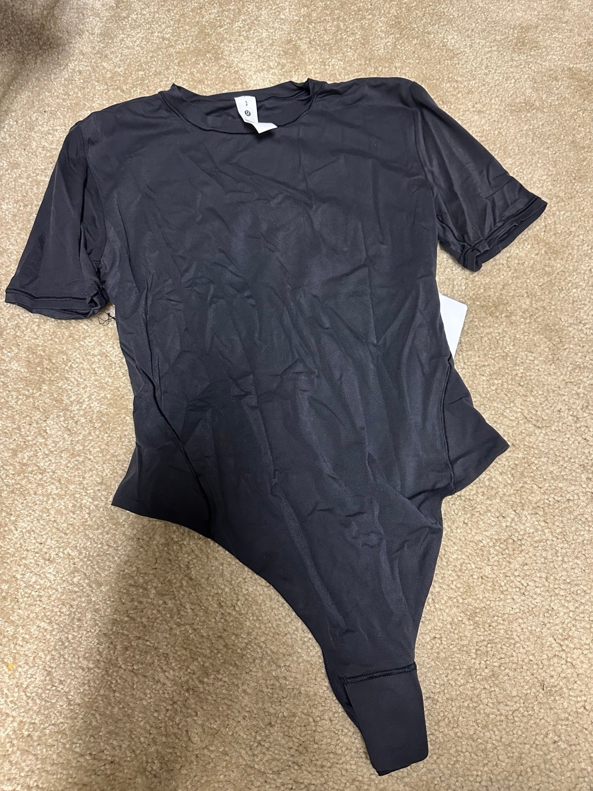 Lululemon Nulu short sleeve crew thong bodysuit