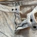 Free People Light Tan Crushed Velvet High Waist Relaxed Jeans Size 25