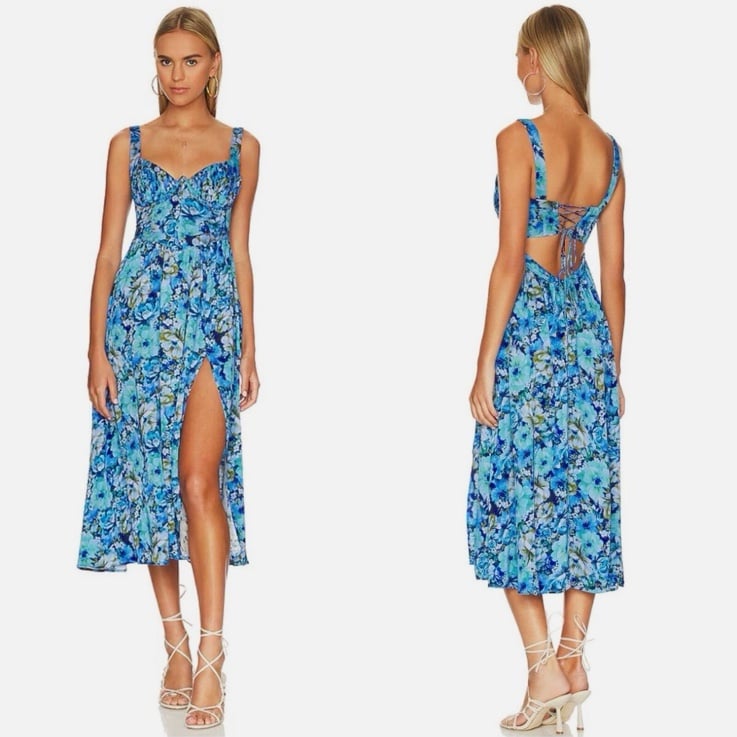 For Love and Lemons Astor Midi dress