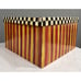 Mackenzie Childs Empty Gift Box Courtly Check 15 x 15 X 9 with Tissue Paper