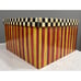 Mackenzie Childs Empty Gift Box Courtly Check 15 x 15 X 9 with Tissue Paper