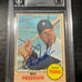 1968 Topps Bill Freehan Auto Beckett