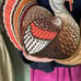 Rare Vintage Large Handmade Tom Turkey Centerpiece