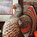 Rare Vintage Large Handmade Tom Turkey Centerpiece