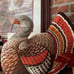 Rare Vintage Large Handmade Tom Turkey Centerpiece