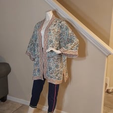 MAX STUDIO WOMEN'S BOHEMIAN CARDIGAN SIZE LARGE