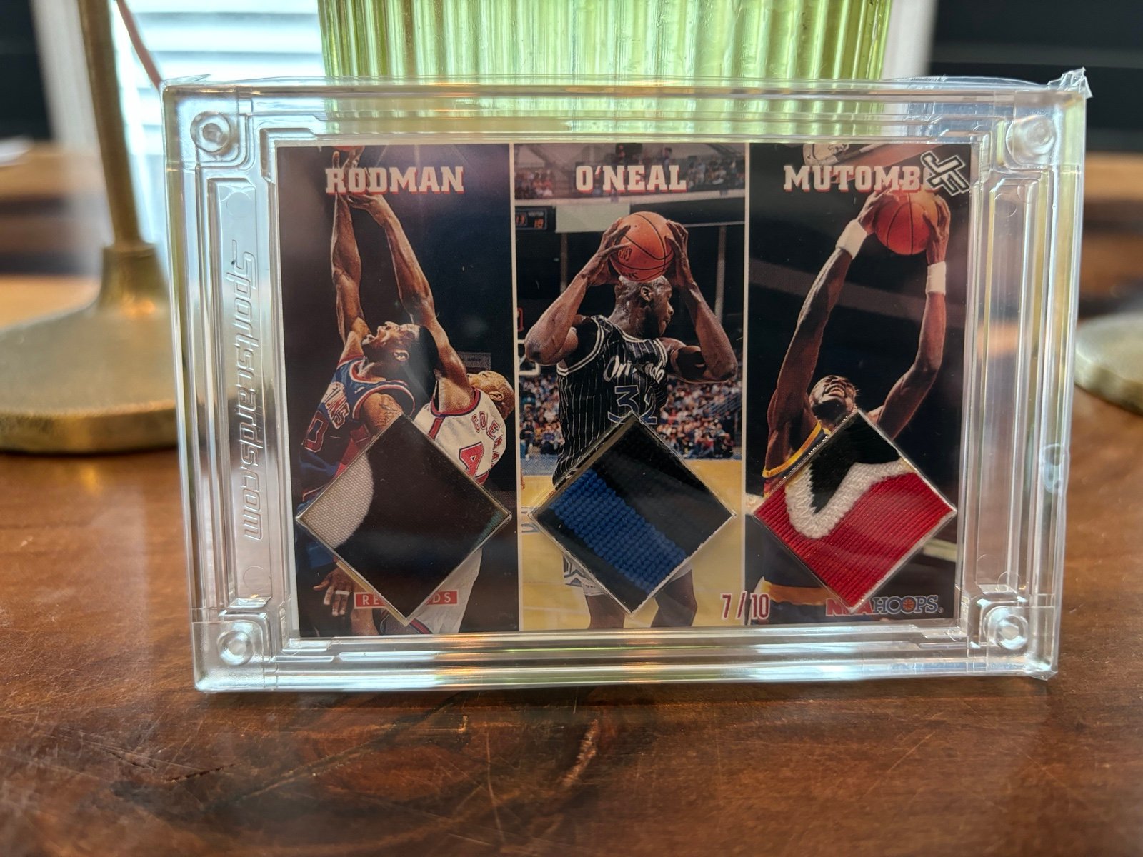 RODMAN-SHAQUILLE O'NEAL-MUTOMBO Patch card