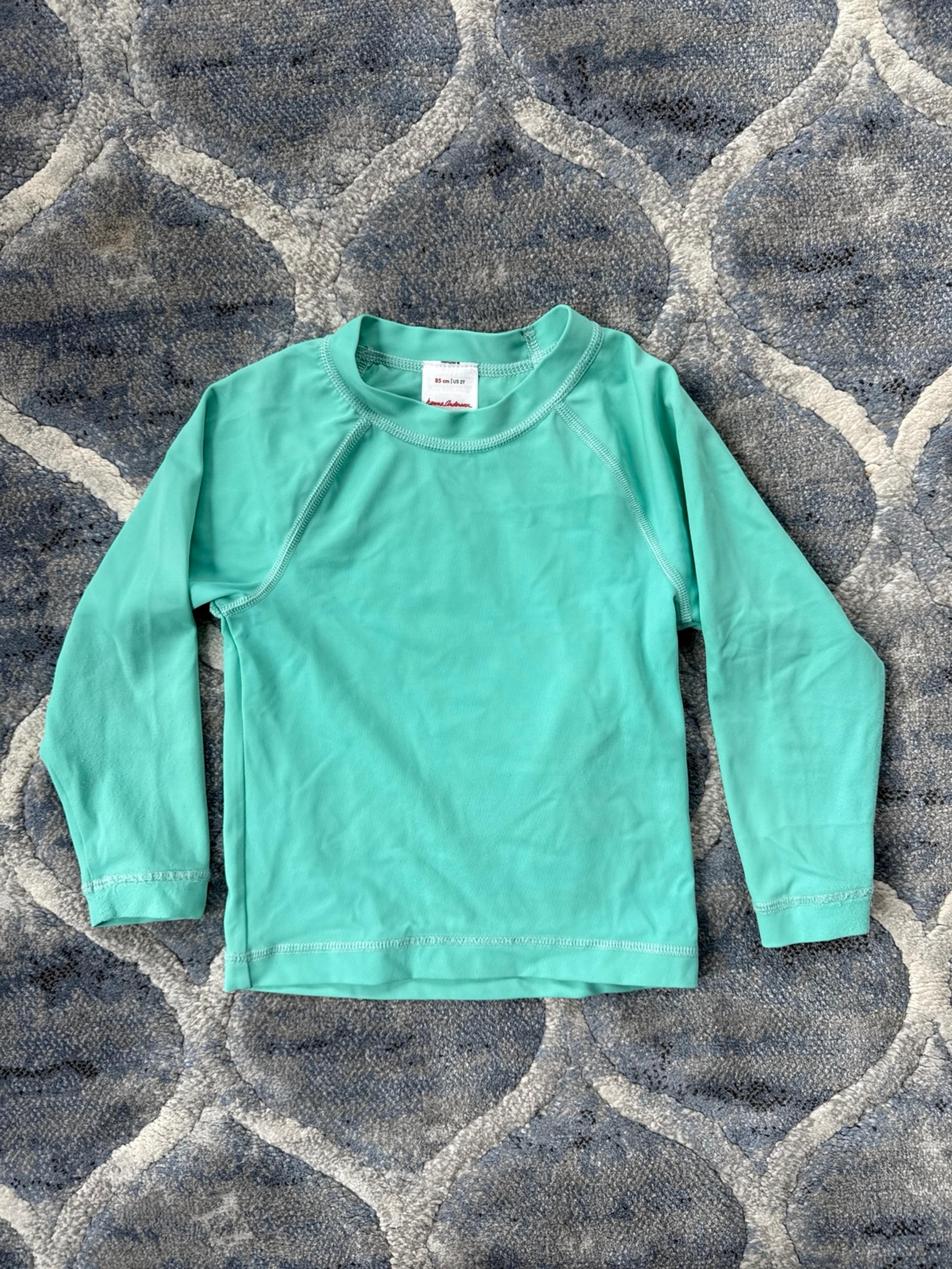 Hanna Andersson Long Sleeve Rash Guard Tidepool 2T