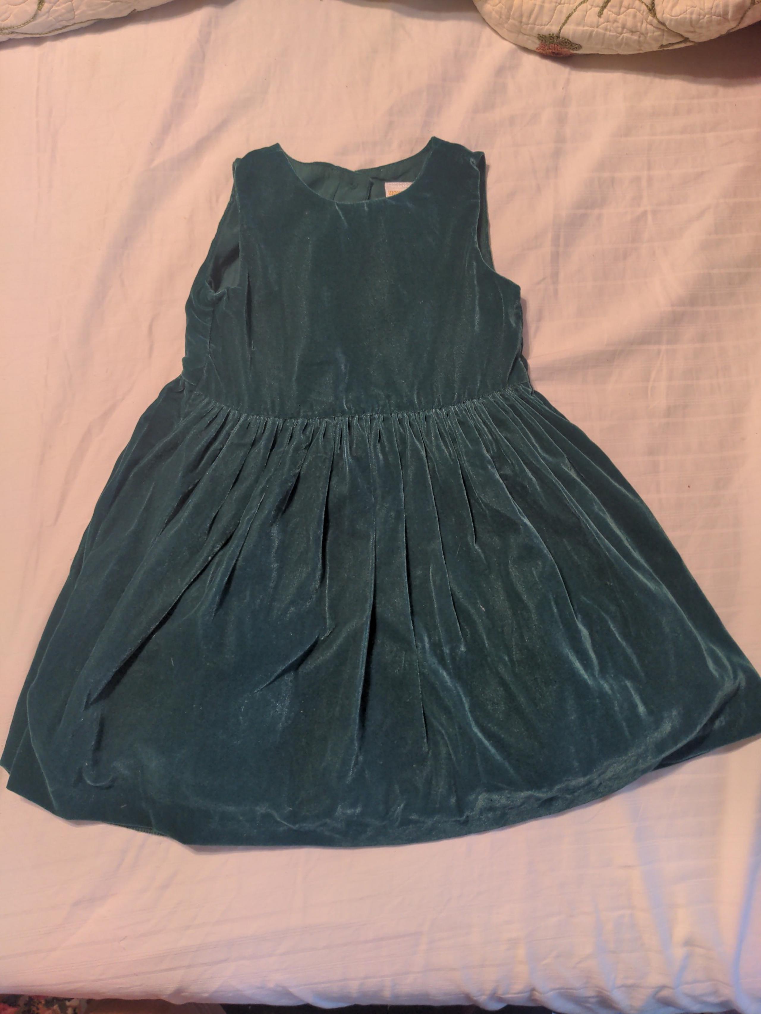 Gymboree Green velvet Christmas/Holiday dress. Sz 3t