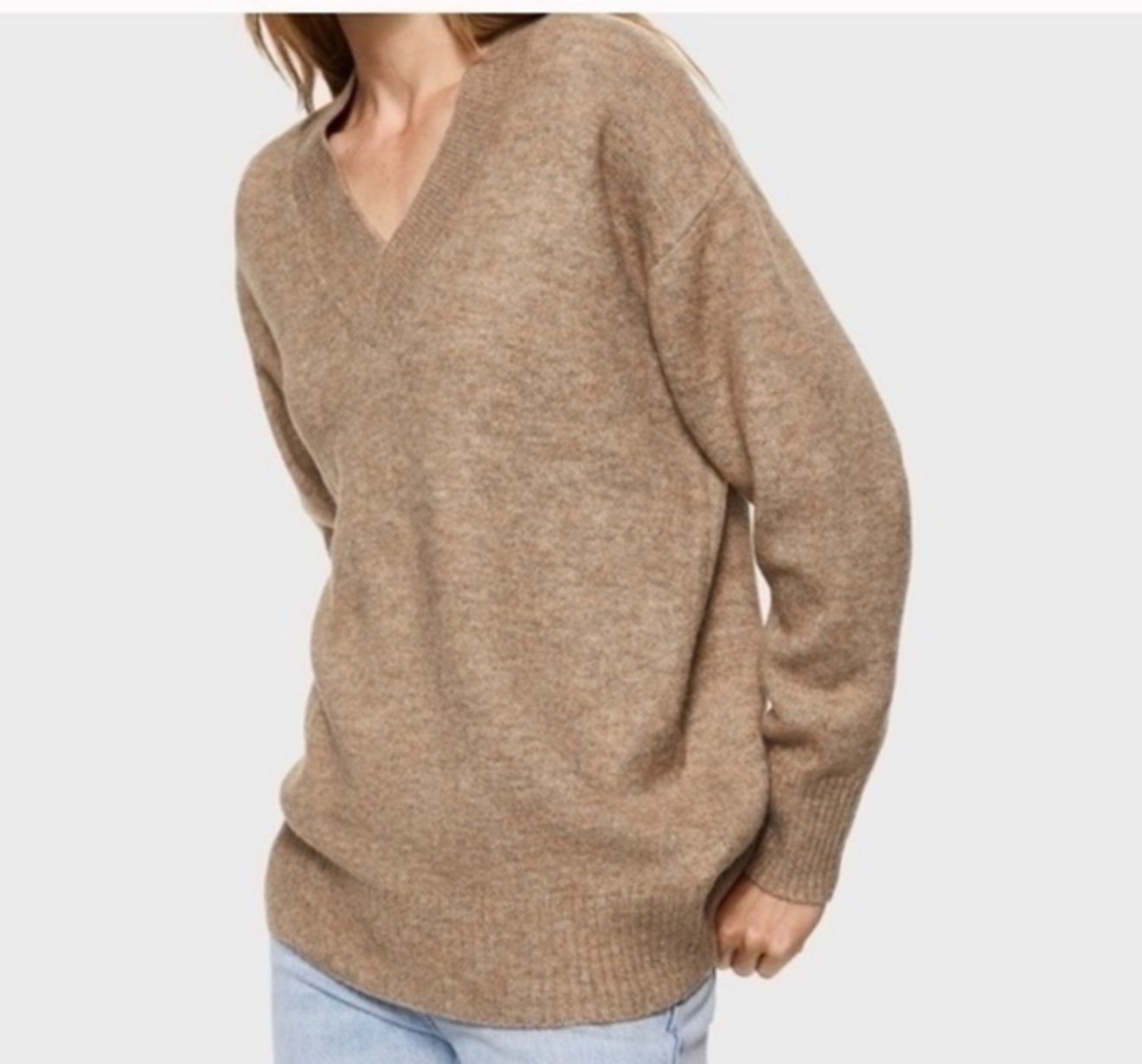 MANGO V-Neck Knitted Sweater