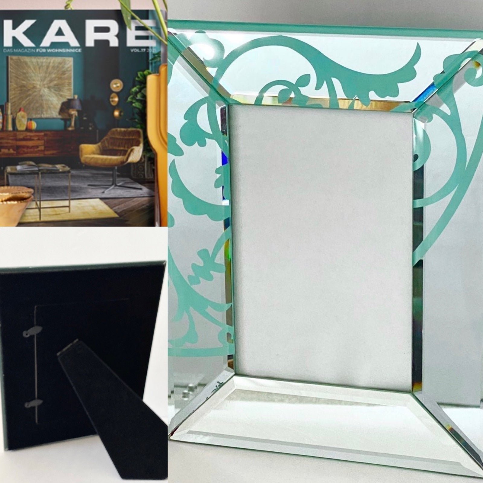 Elegant Damask Photo Frame