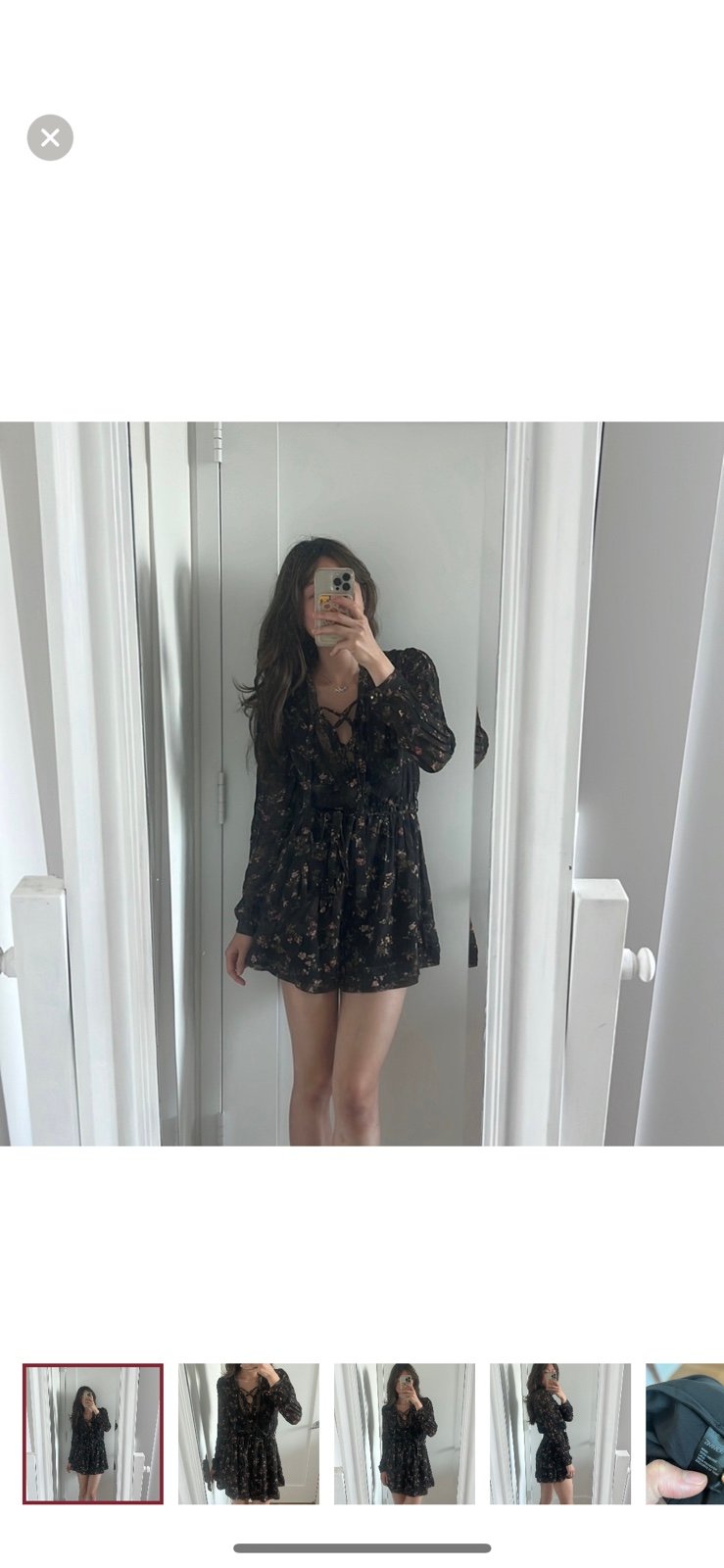 Zimmermann Radiate Tie Up Playsuit romper in black floral