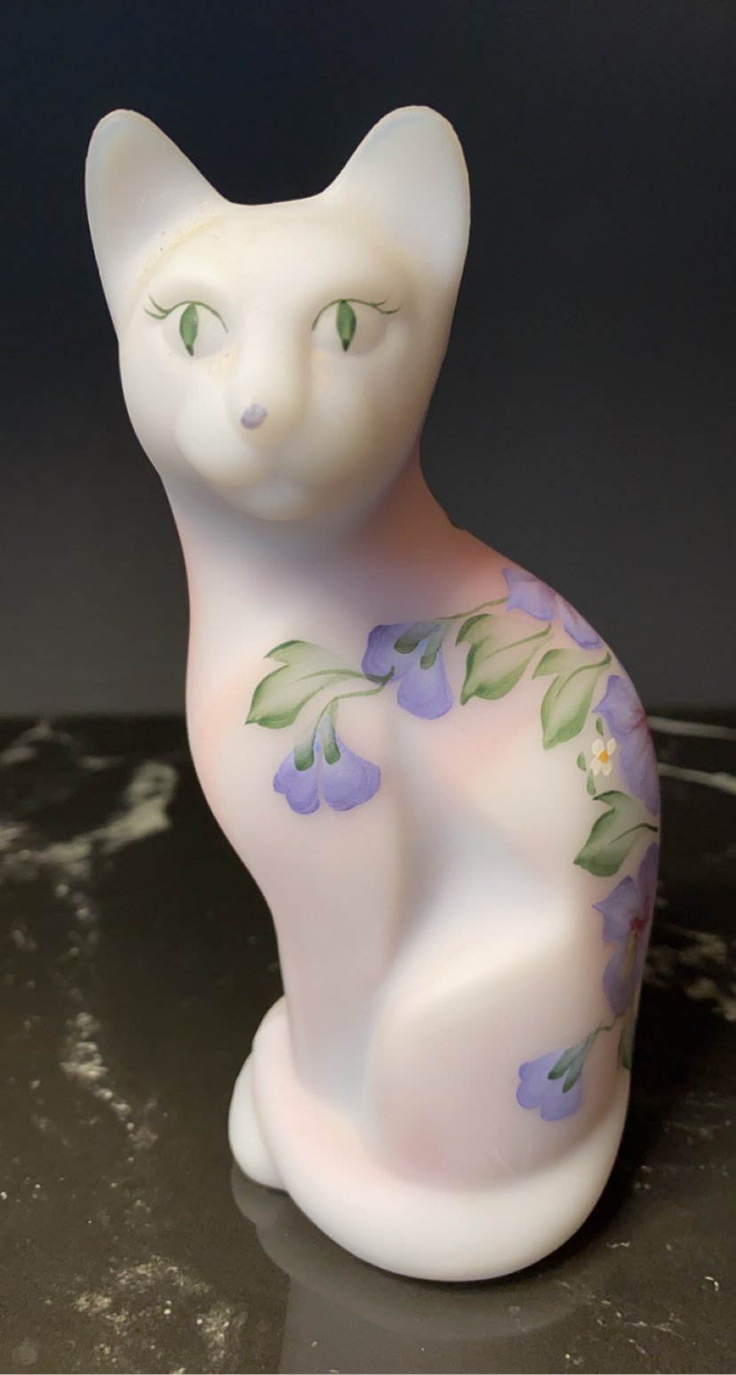 Fenton Burmese Satin Stylized Cat