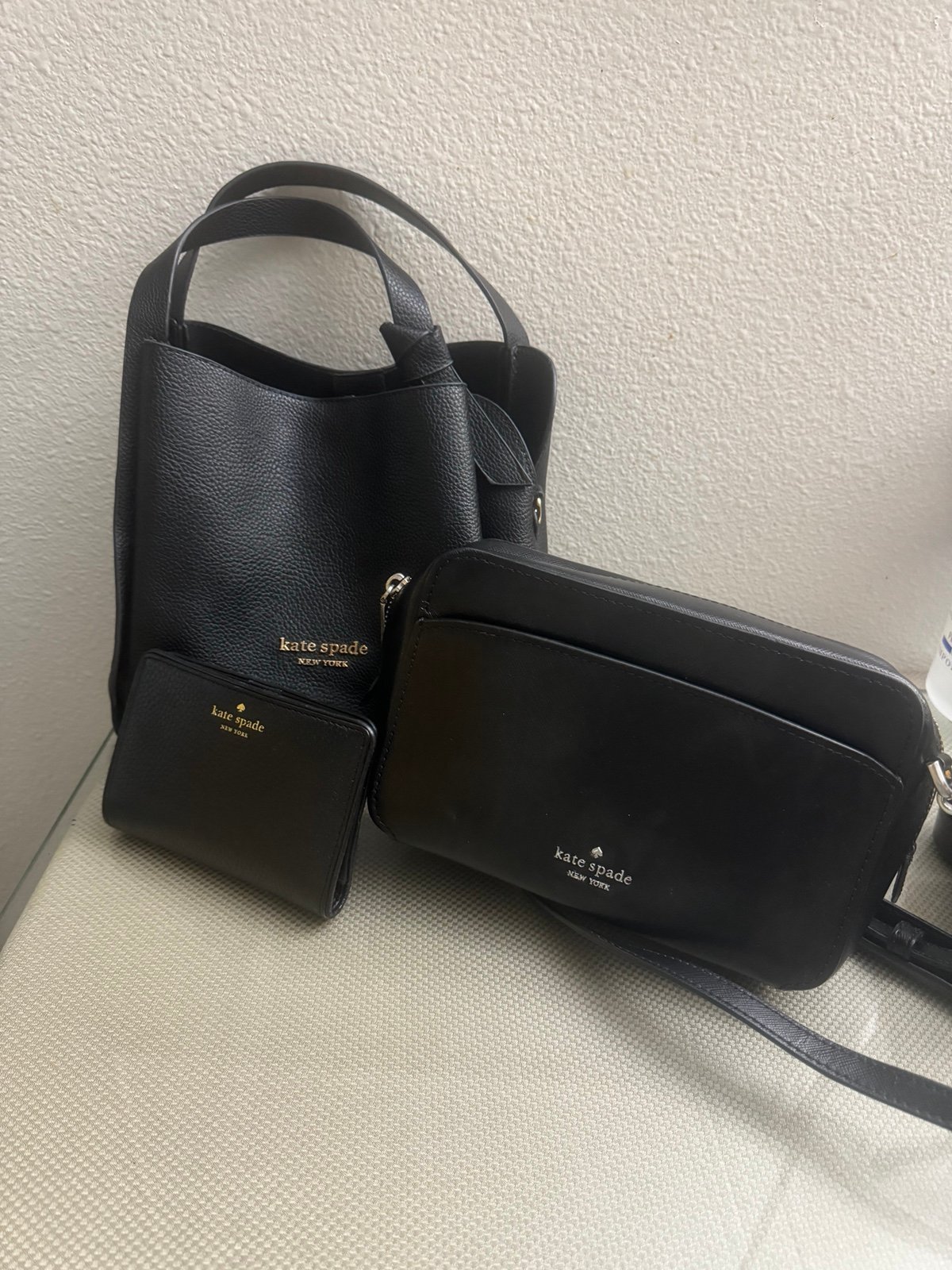 Kate spade bucket and xbody and wallet