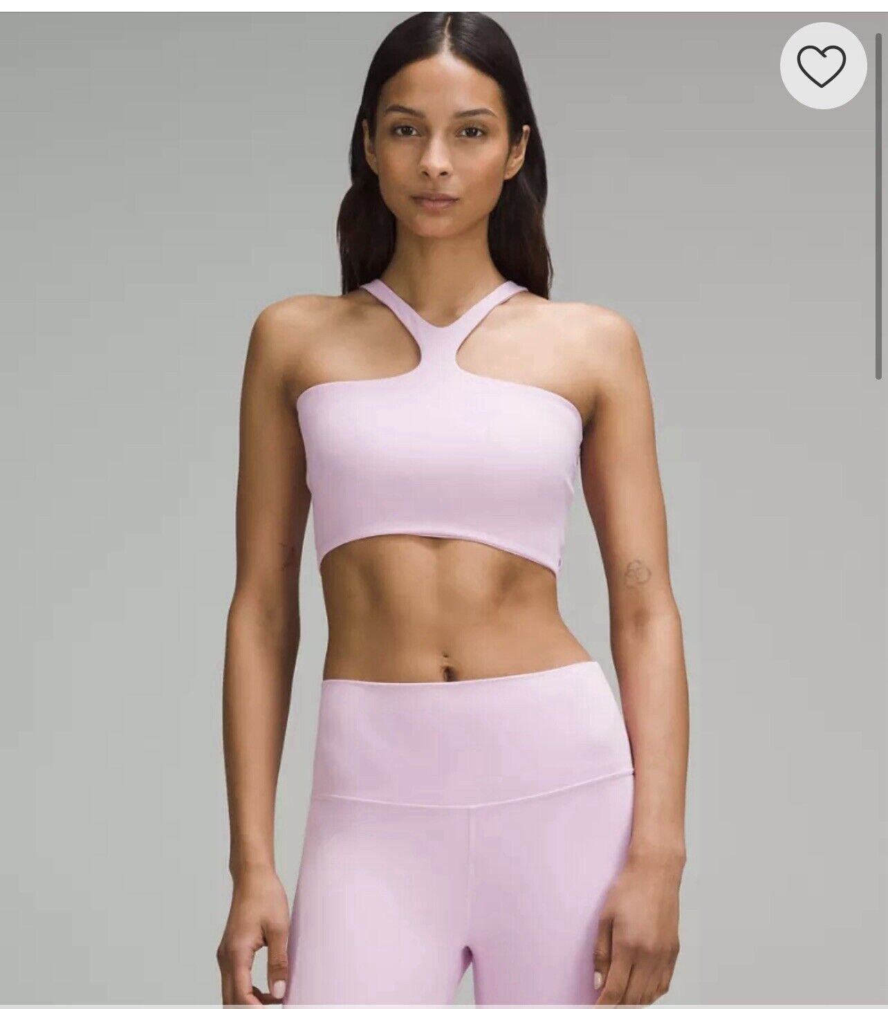 NWT Lululemon Bend This V and Racer Bra Light Support, A-C Cups, Sz M, Vitapink