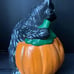 Vintage Halloween Decoration, Vintage Black Cat, Halloween Decor, Light Up Hallo