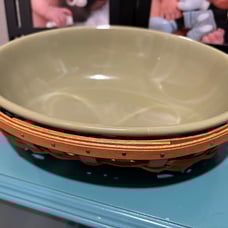 Longaberger baking dish and basket