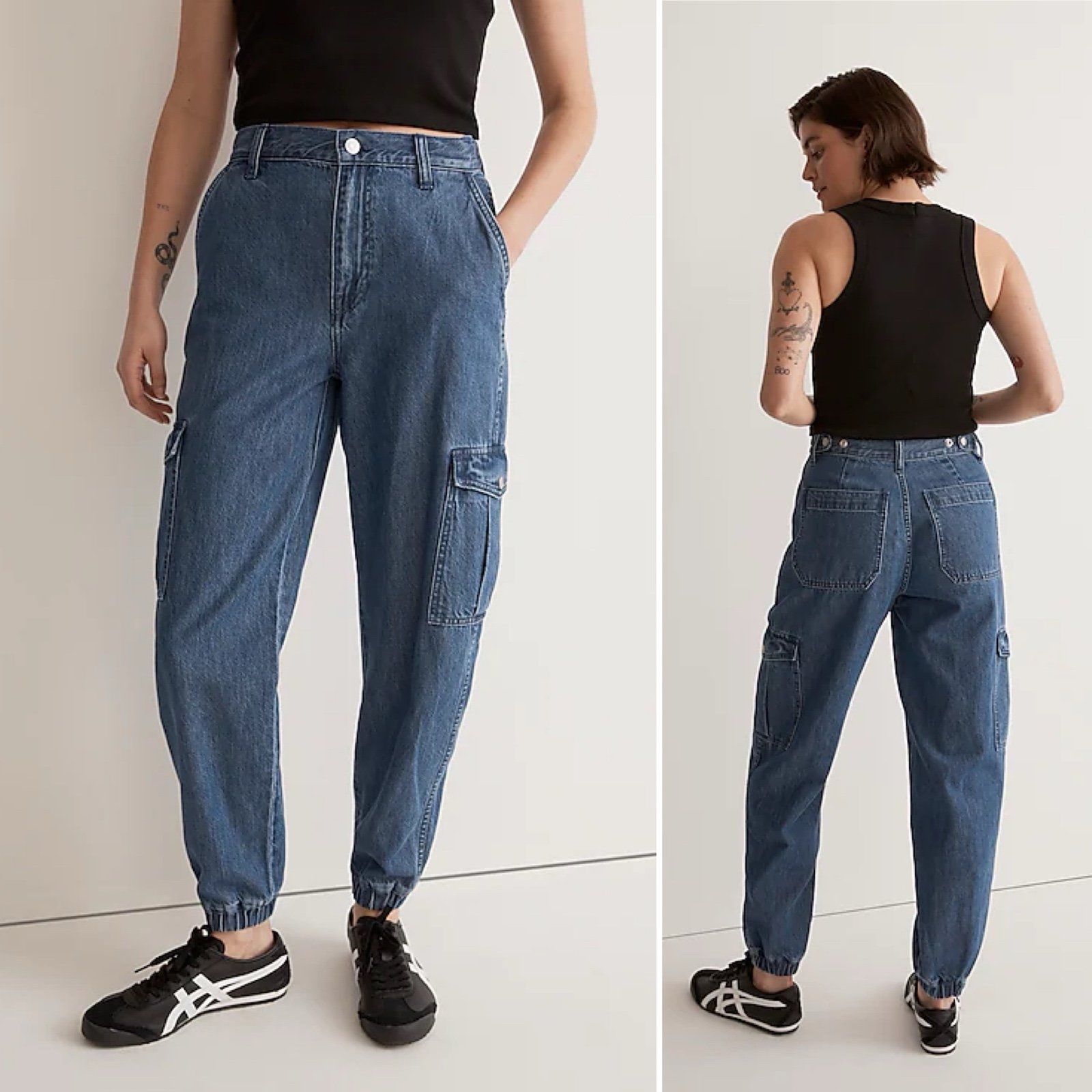 Madewell Cargo Jogger Jeans 26 2 Bremerton Wash denim NJ198 pockets sporty