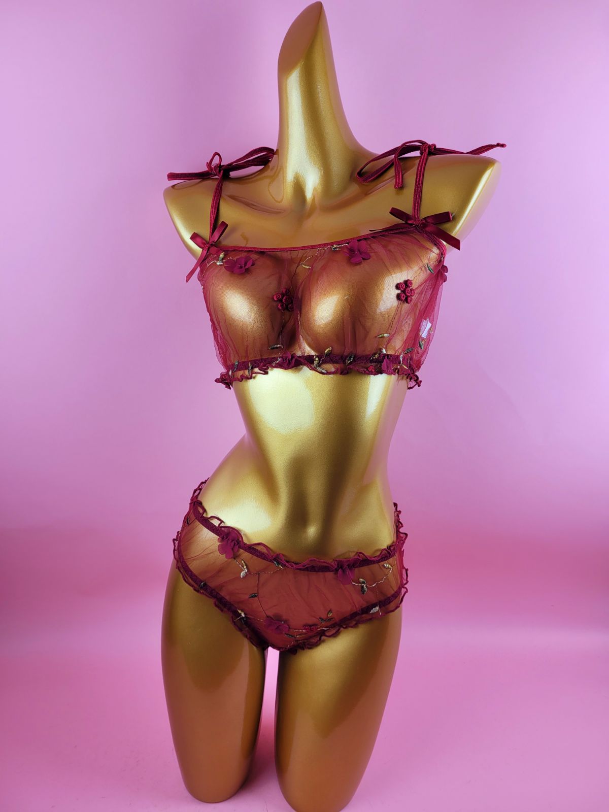 Mesh Lingerie Set