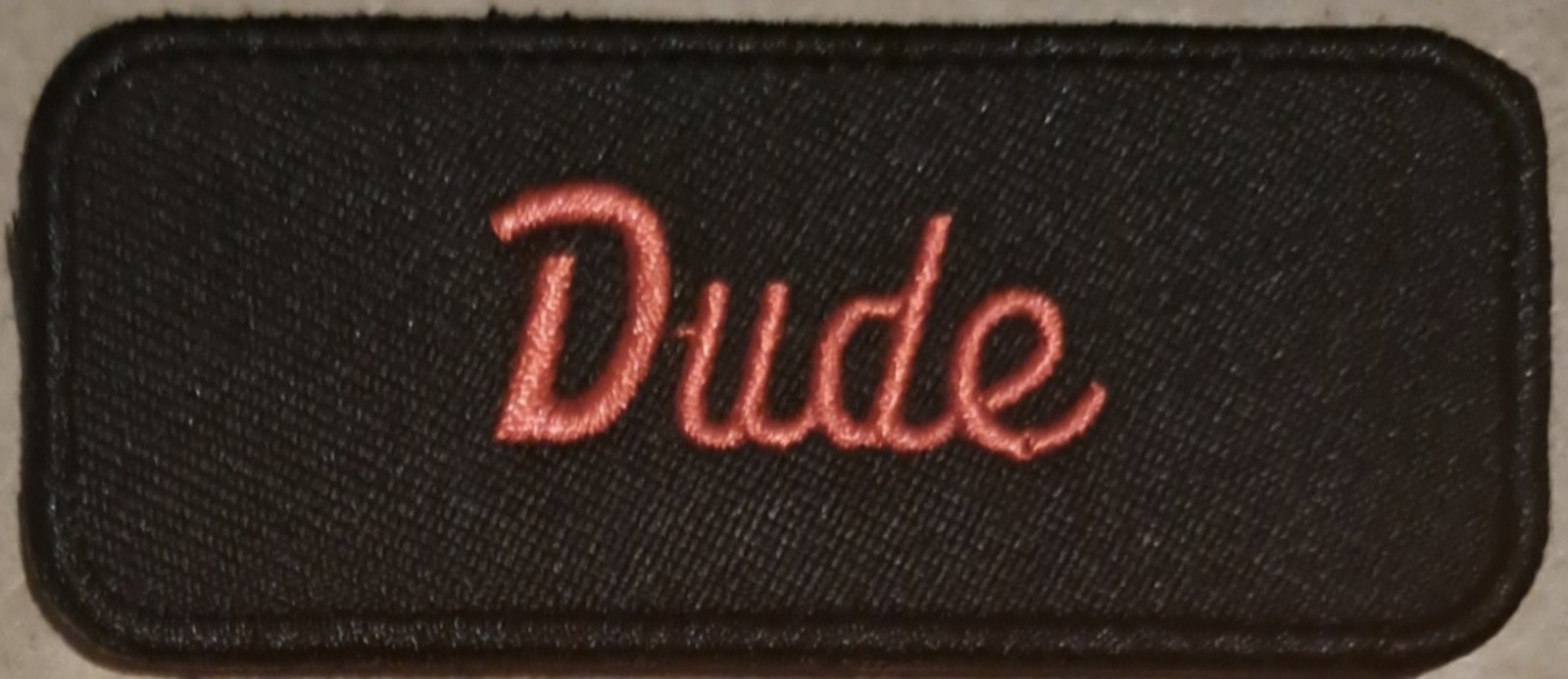 Dude embroidered Iron on patch 6 pcs.