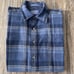 Vintage Pendleton Blue Plaid Flannel Shirt 100% Pure Virgin Wool US Made Men M