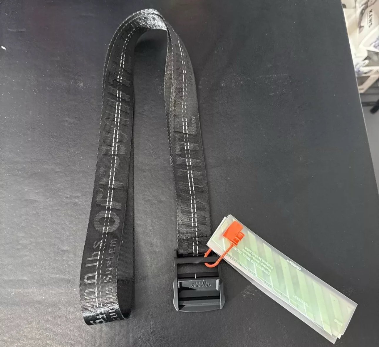 OFF white Industrial Black belt