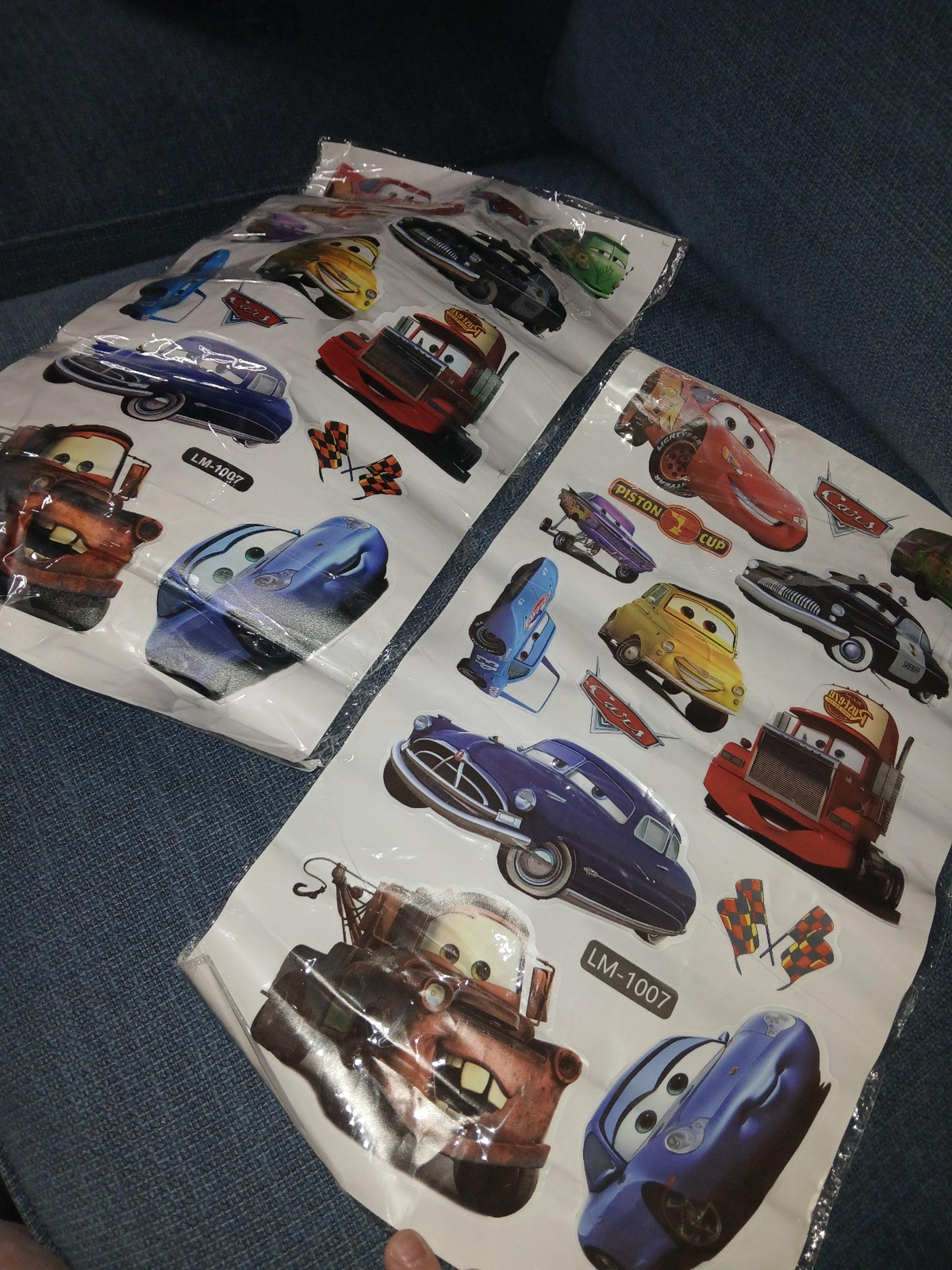 Disney's "Cars" set of stickers 2 sheets