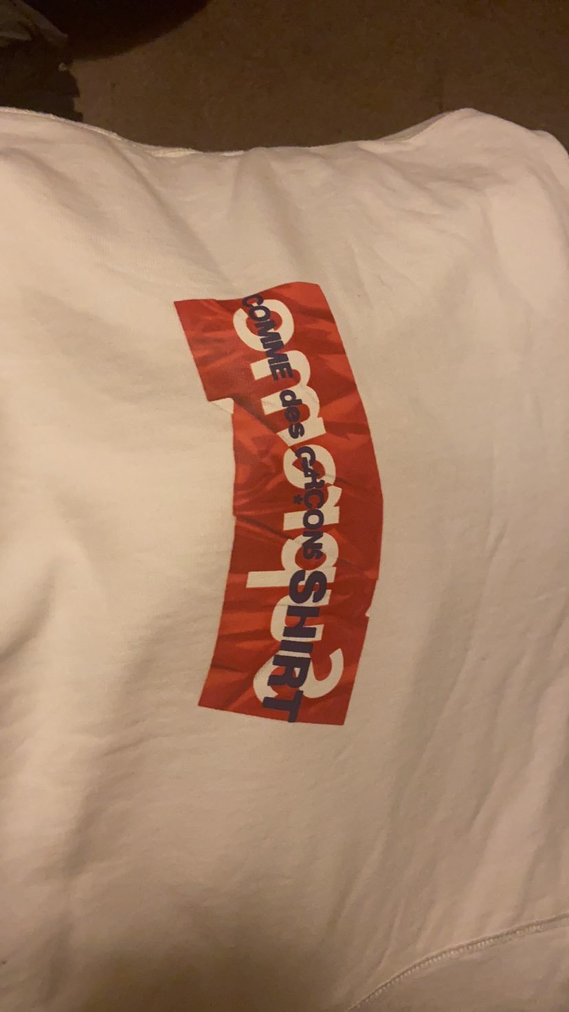 Supreme x Comme des garcon box logo hoodie