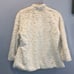new Faux Fur Cape Bell Sleeve Soft White w/ 1 Snap Made in Italy women's size M
