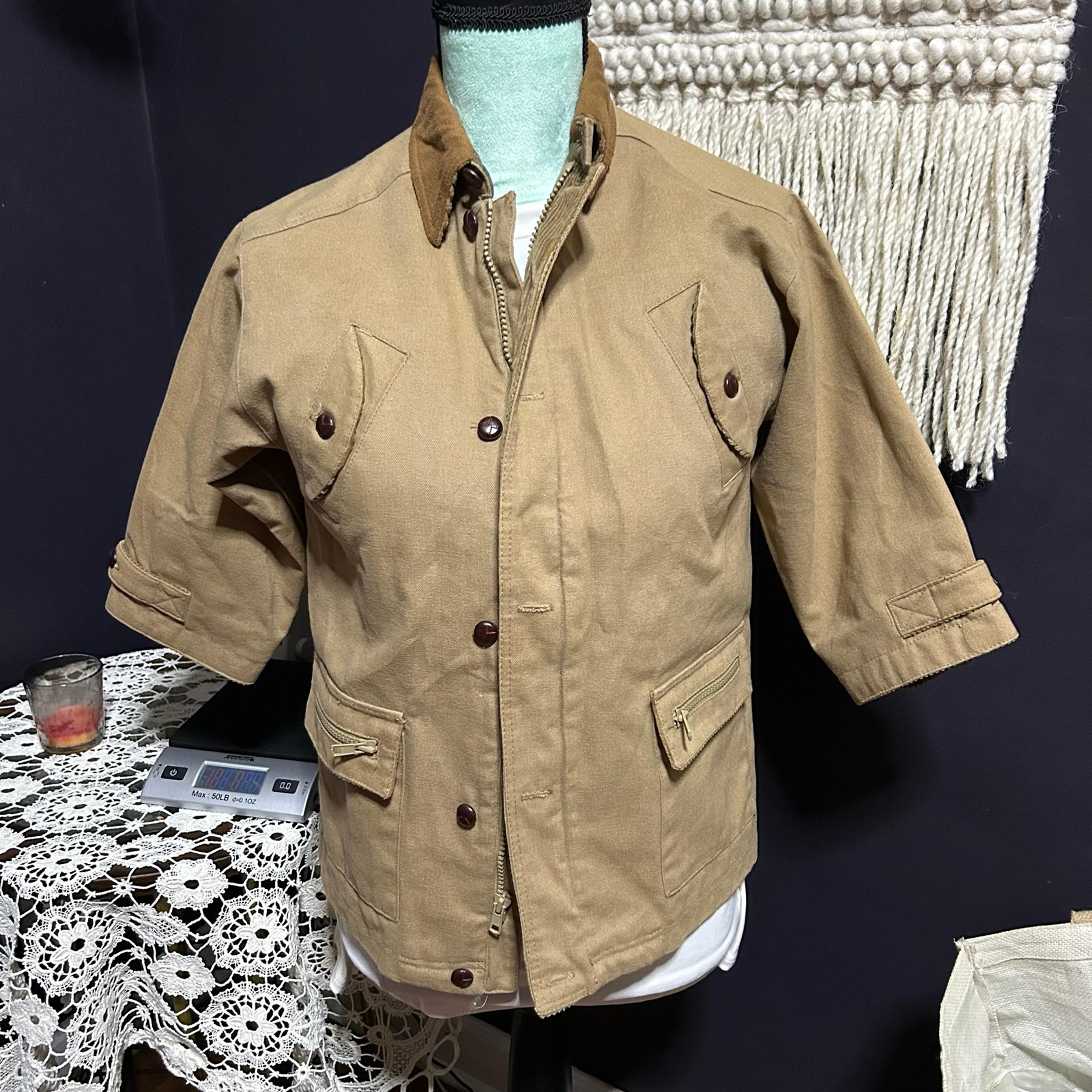 Boys 5-6 Cotton Jacket by London Fog Brown W/ Suede corduroy Collar