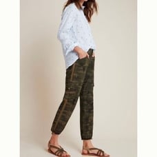 Anthropologie | Sanctuary Camo Cargo Joggers | Size: 27 | Color: Dark Green