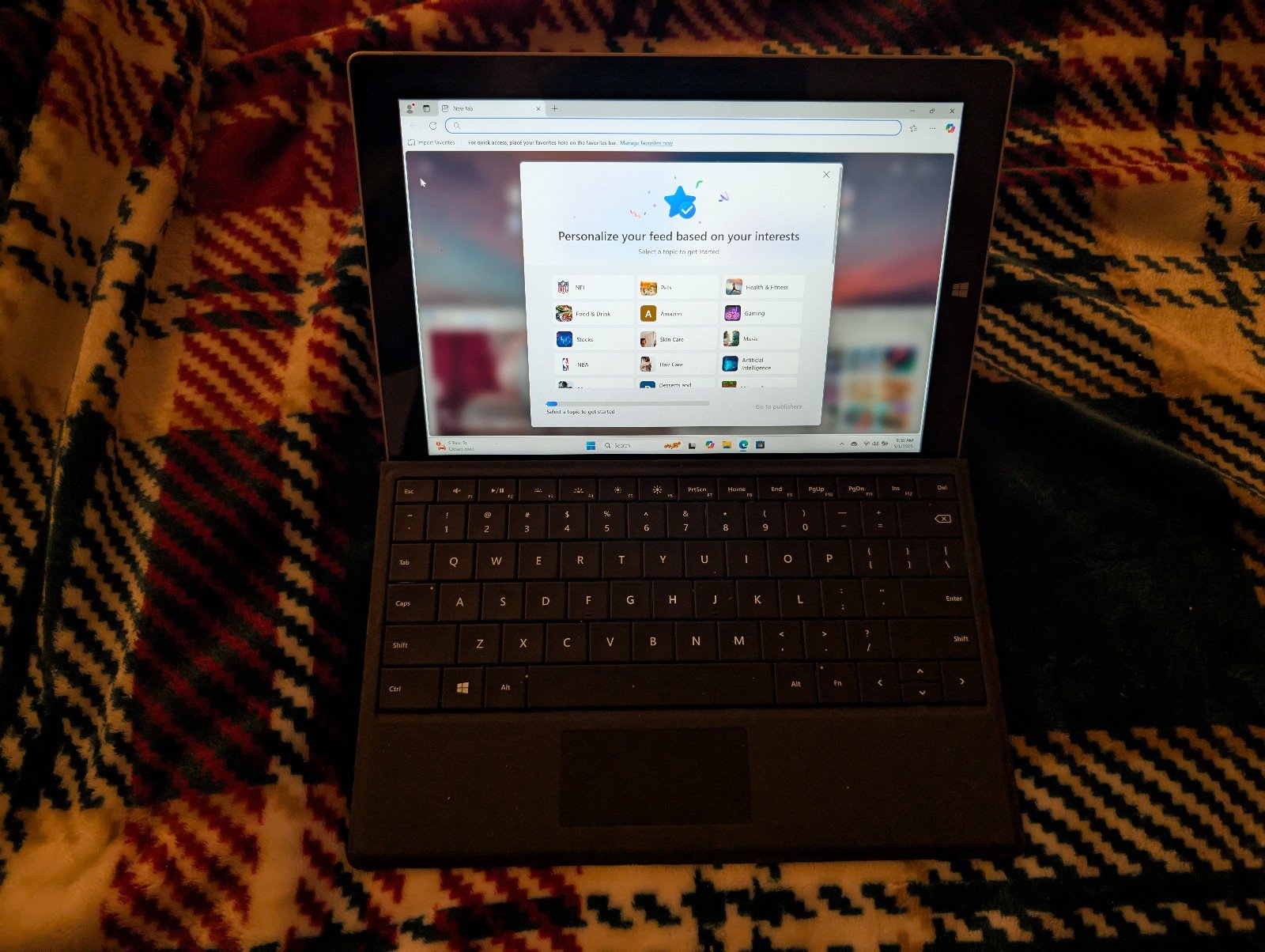 Microsoft Surface Pro 3 + Keyboard Cover (No Charger)