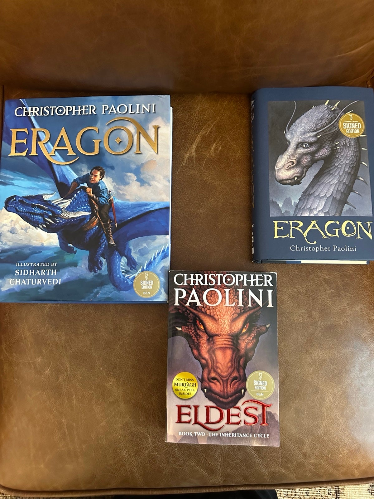 Eragon christopher paolini illustrated edition & eldest signed