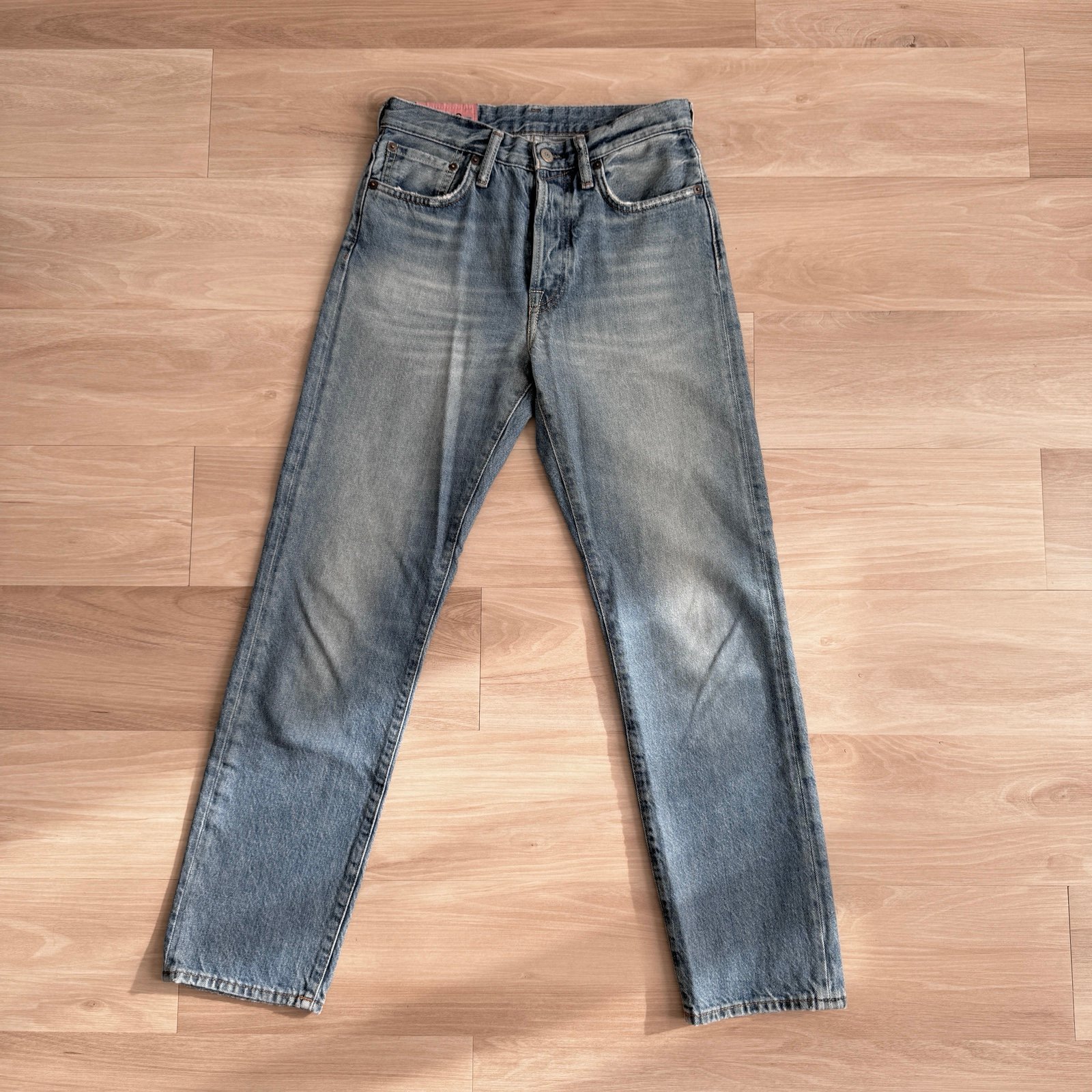 Acne Studios Mid Rise Straight Leg Jeans