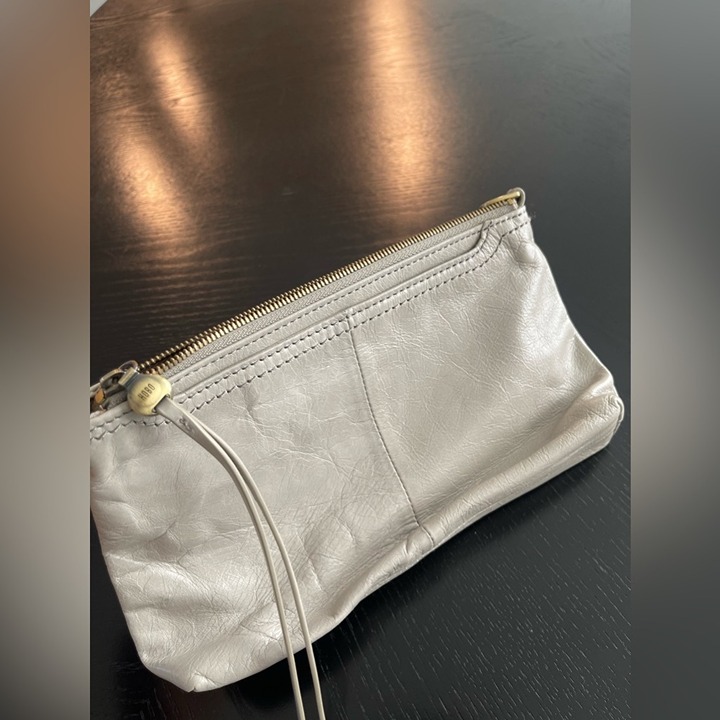 Hobo mini leather clutch wallet. Missing short strap