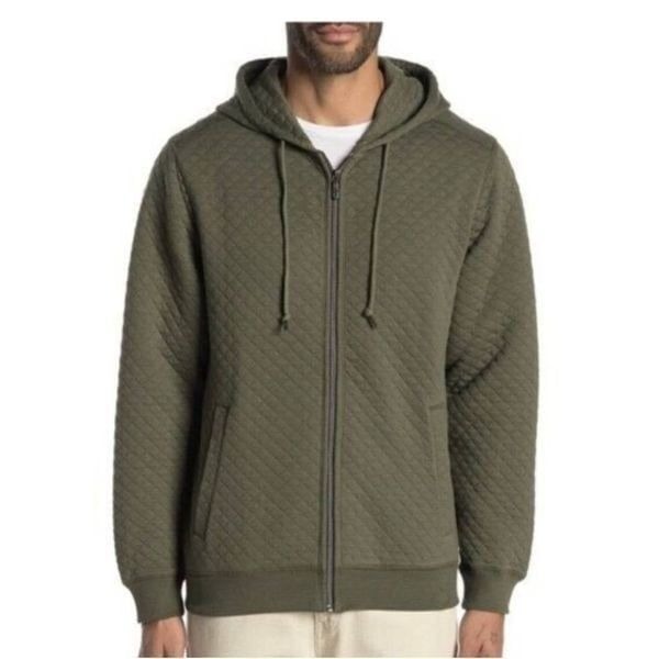 Tommy Bahama Quilt This City Zip Hooded Men's Sweater SZ M