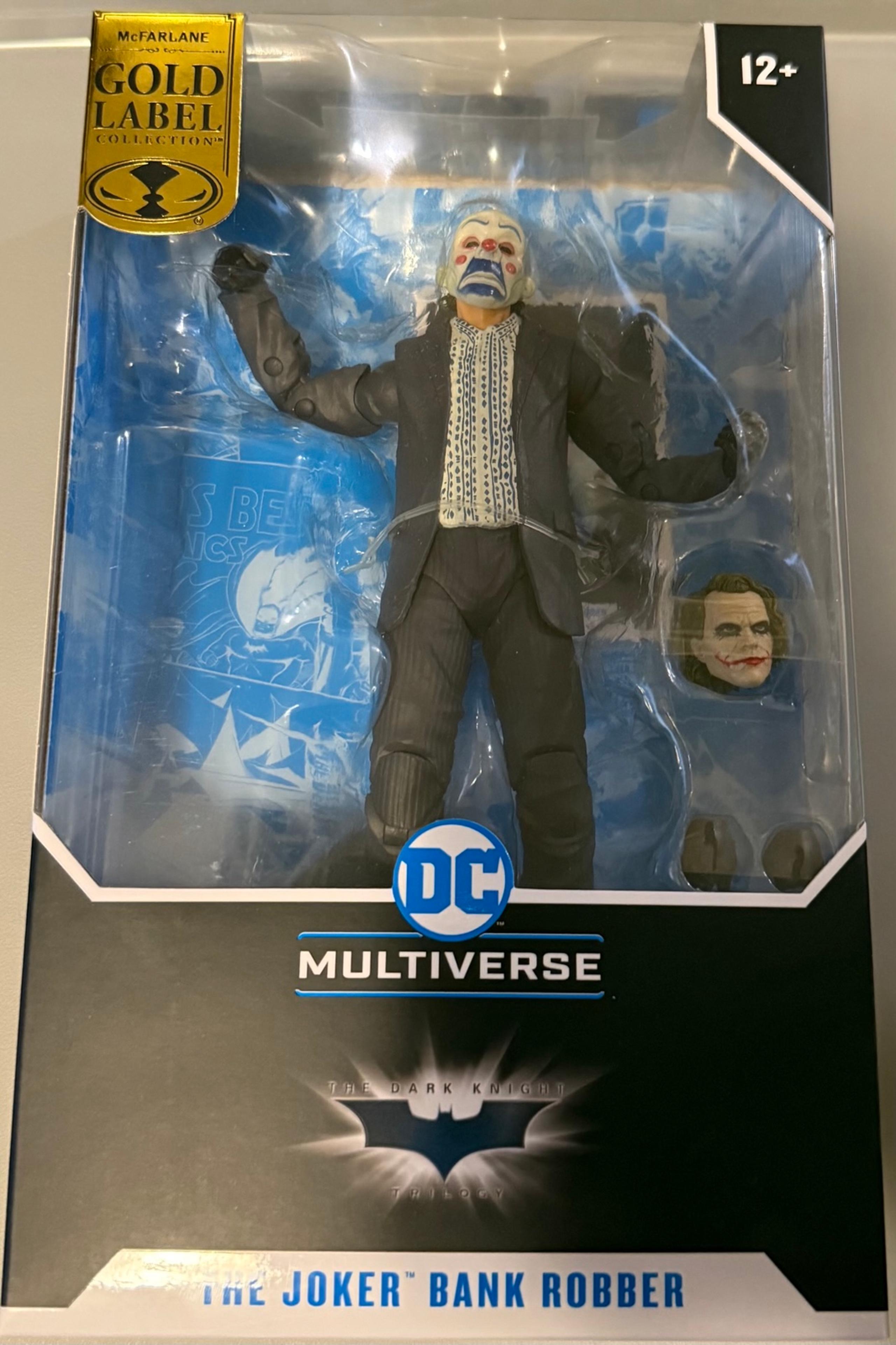 Mcfarlane DC Multiverse Gold Label Dark Knight Joker Bank Robber SDCC 2023