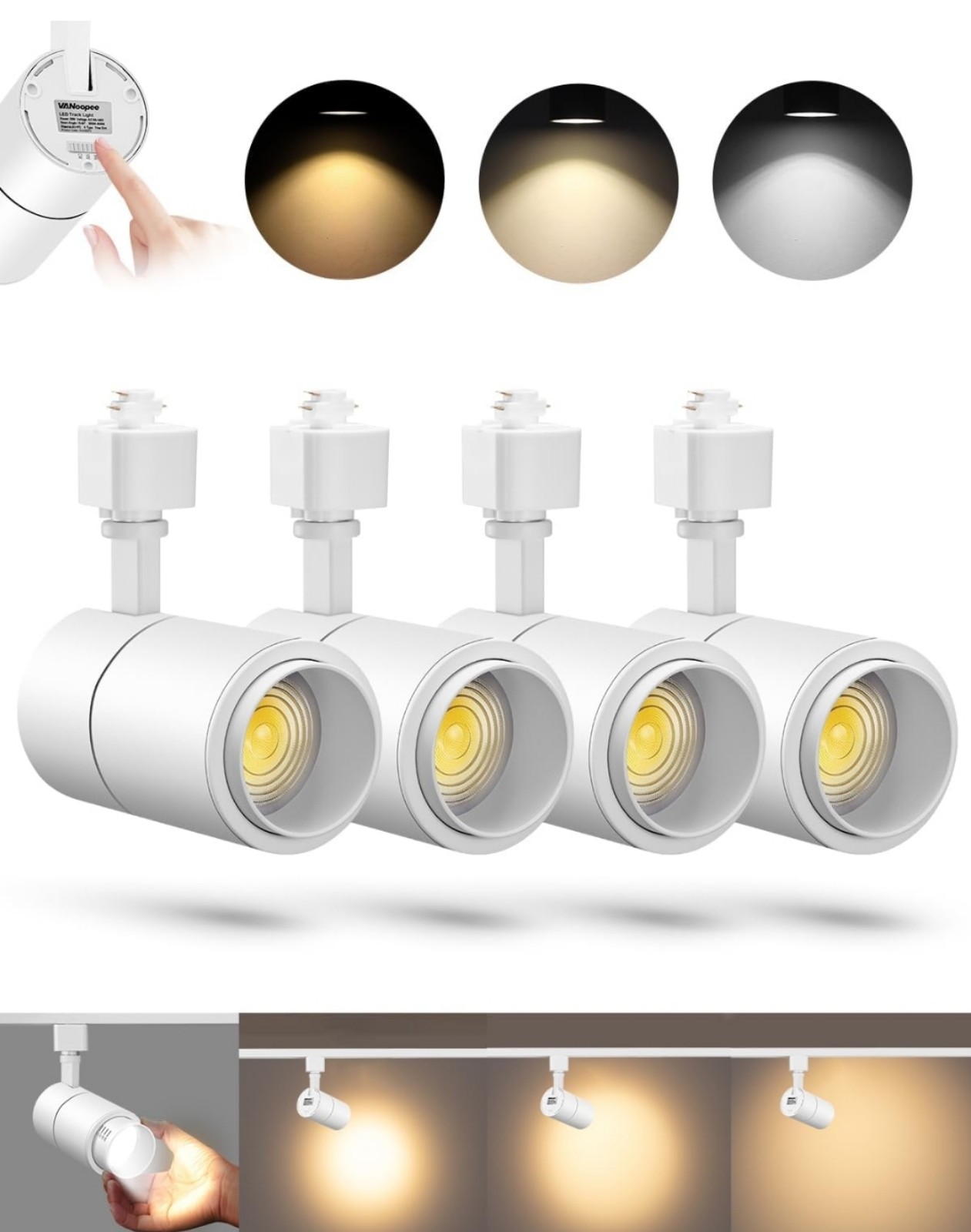 Track lighting heads (4)