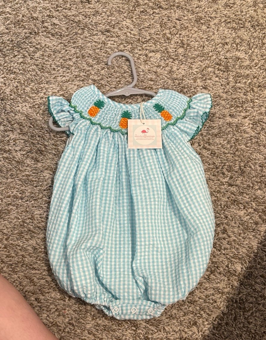 Smocked Flamingo Bubble