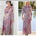 Soft Surroundings Palermo Soho Metallic Pink Boho Maxi Dress in Festoon Fuchsia