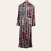 Soft Surroundings Palermo Soho Metallic Pink Boho Maxi Dress in Festoon Fuchsia