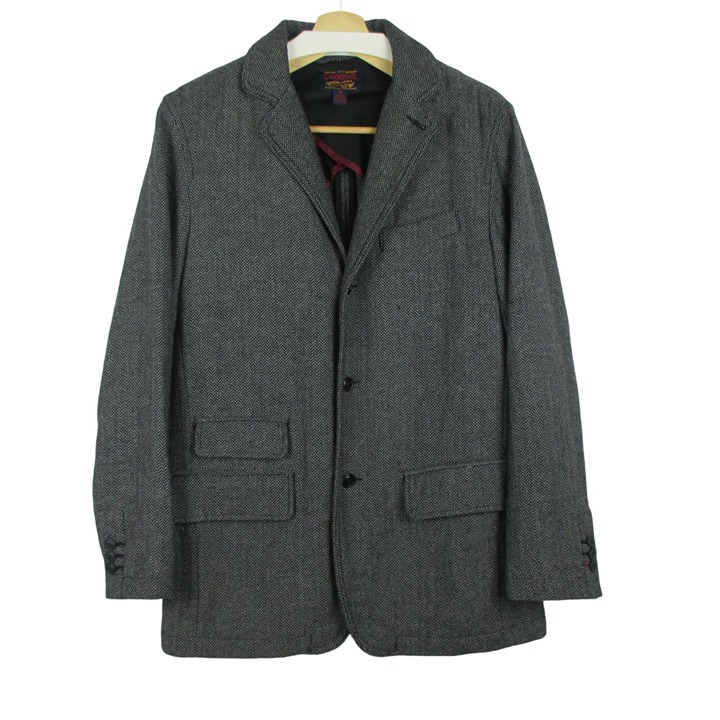 Cremieux Premium Blazer Sport Coat Men's Medium Tweed Herringbone Wool