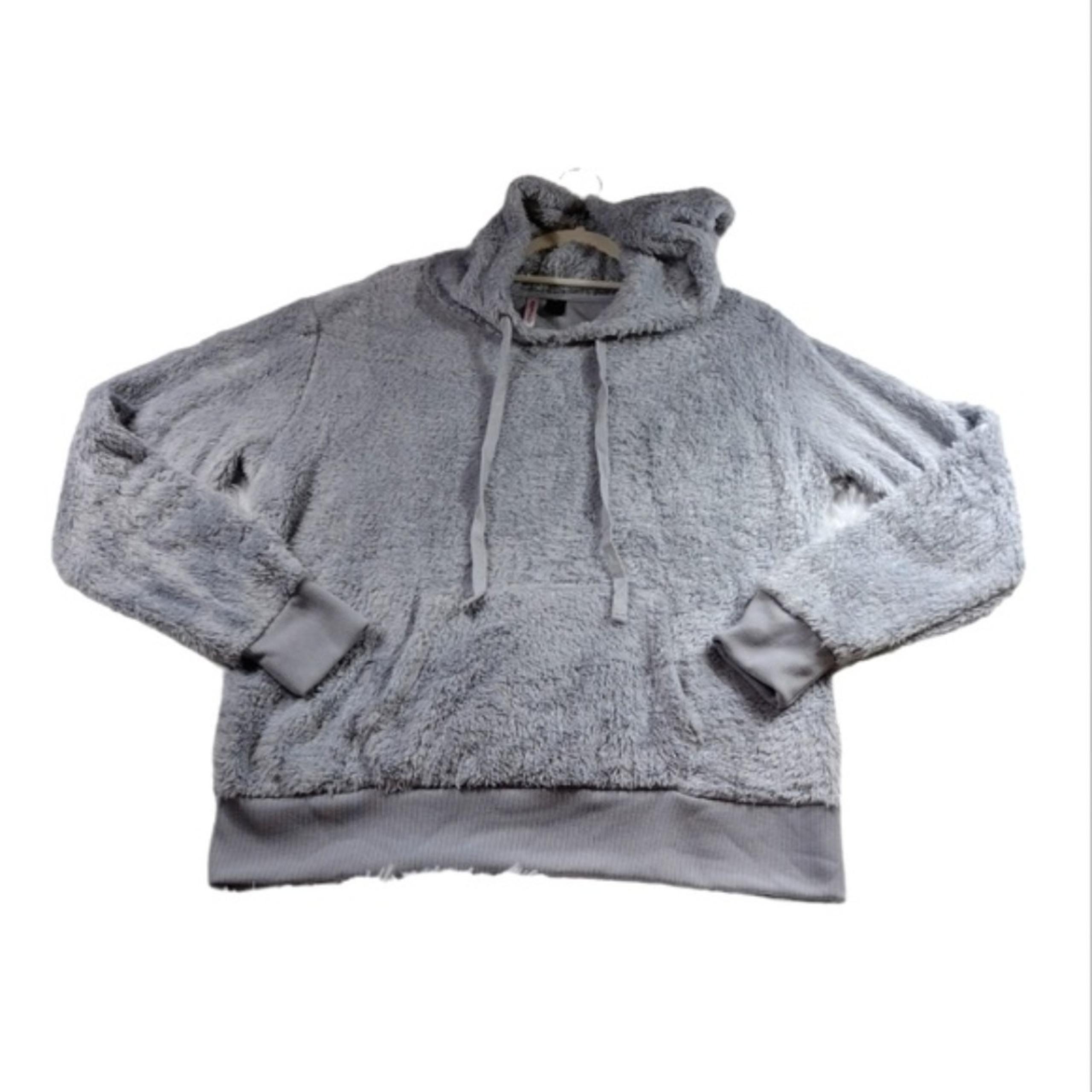 NWT Love by Design Women's Fleece Hoodie Gray Soft Cozy Size L