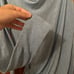 Free People Sweater Womens Medium Blue Waterfall Wrap Waist Tie Lightweight