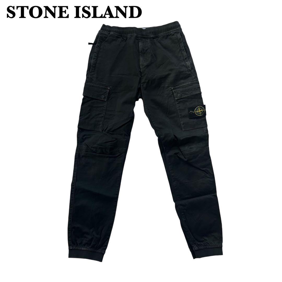 STONE ISLAND CARGO PANTS W28 ”BLACK”