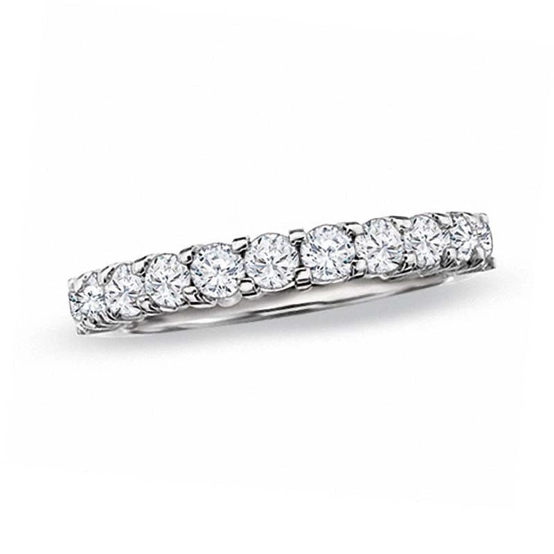1 CT. T.W. Diamond Prong Band in 14K White Gold Zales