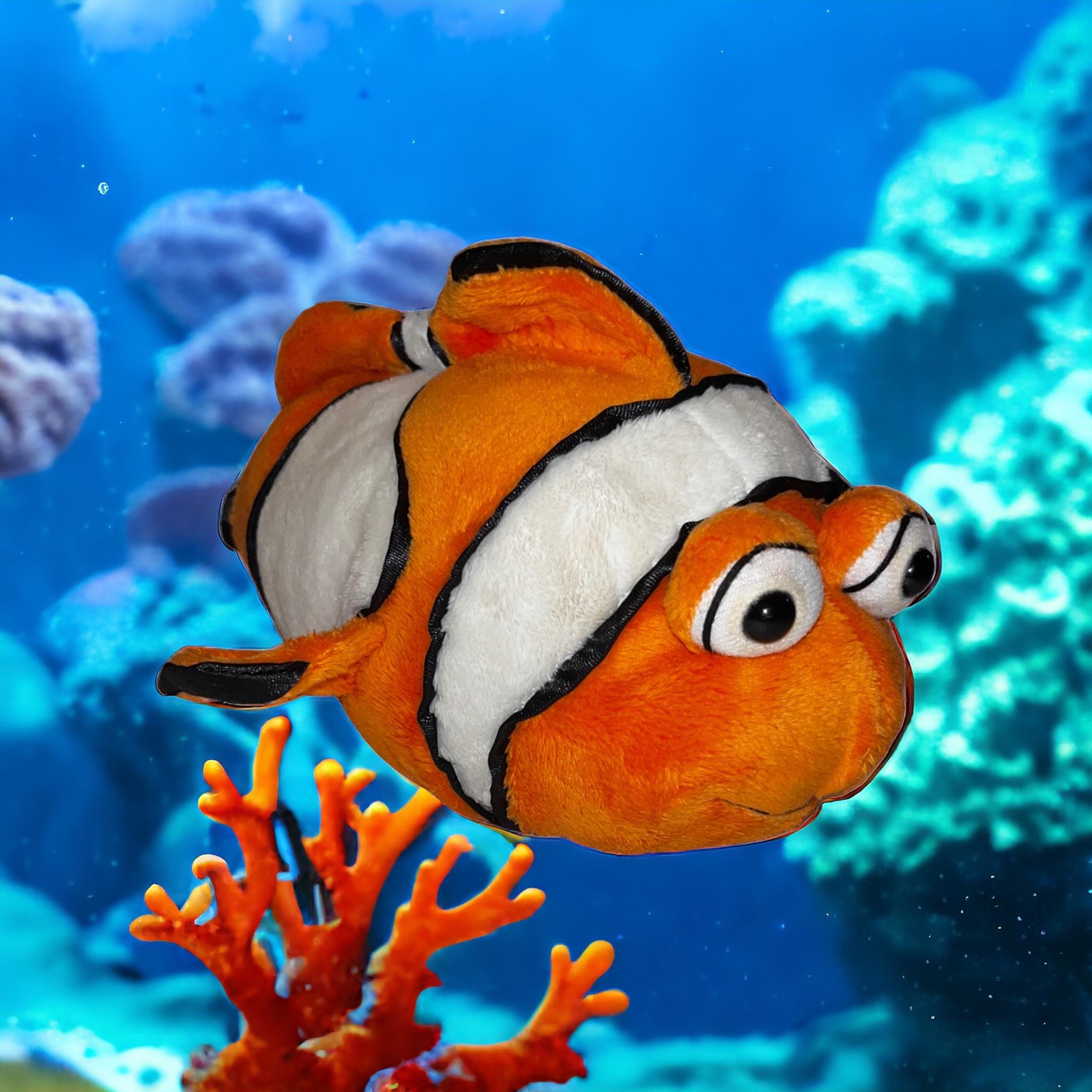 Webkinz Plush Clown Fish by Ganz Stuffed Animal Doll Toy No Code